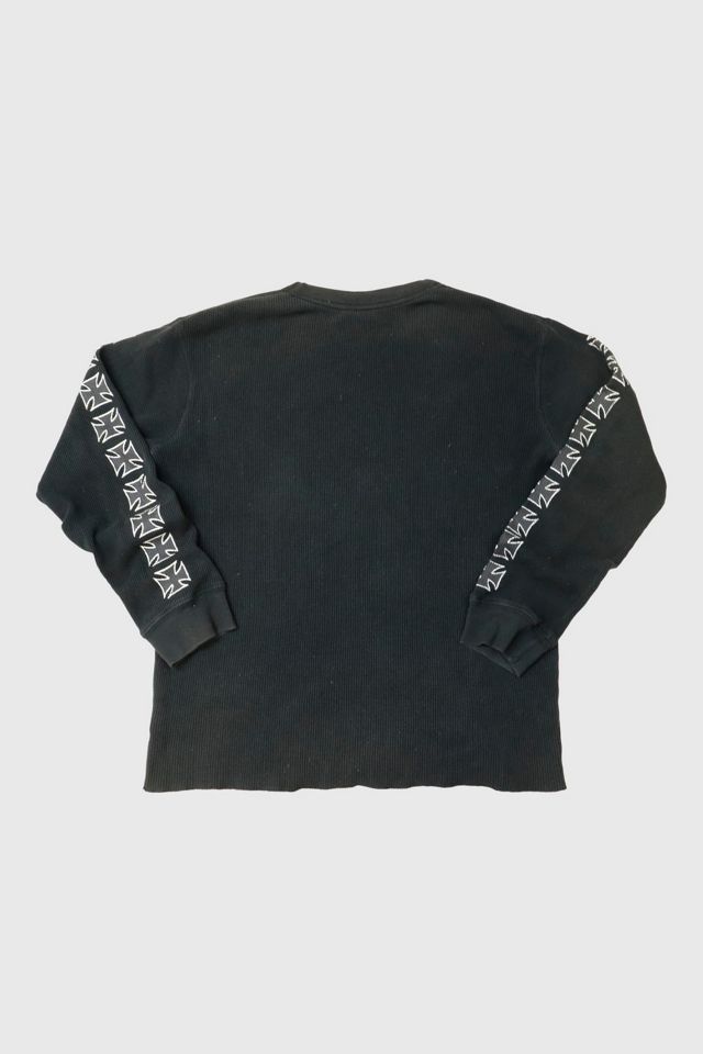 Vintage Third Rail Iron Cross Graphic Thermal Shirt #1