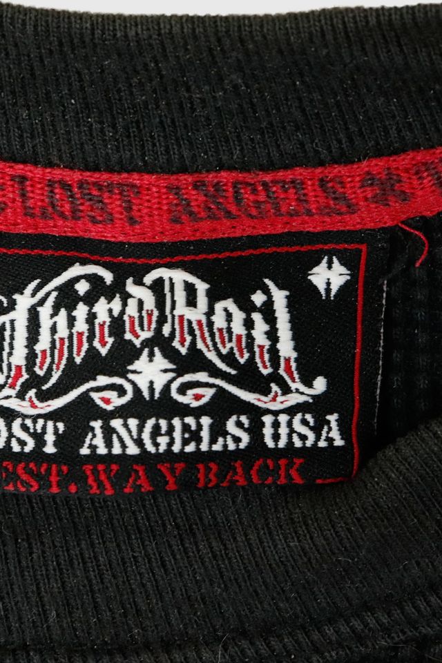Vintage Third Rail Iron Cross Graphic Thermal Shirt #3