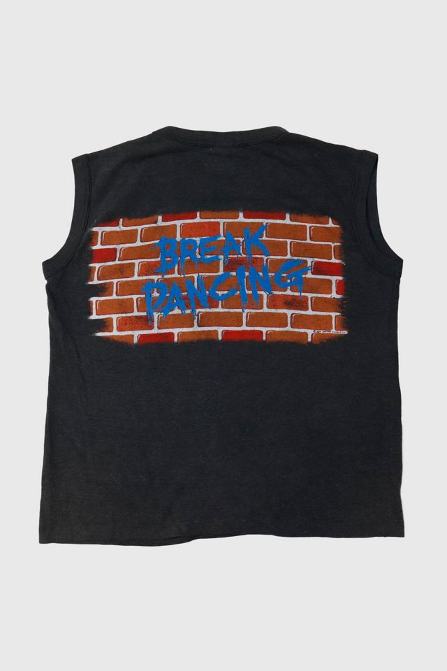 Vintage 1984 Break Dancing Graphic Sleeveless T-Shirt #1