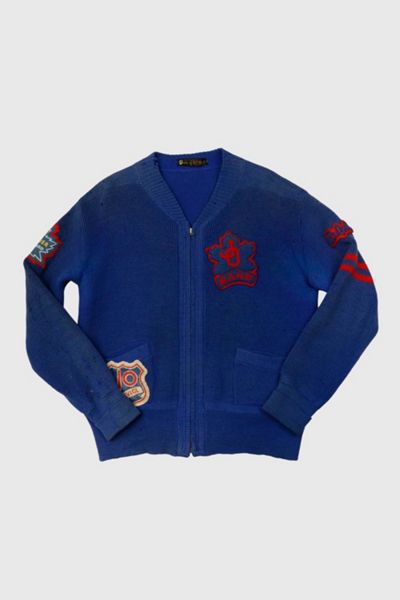 Vintage 40s Pride of the West Patchwork Zip Cardigan