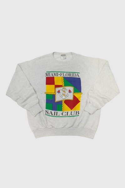 Vintage Miami Florida Sail Club Crewneck Sweatshirt
