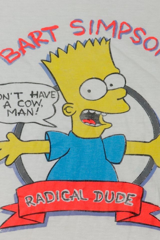 Vintage Bart Simpson Radical Dude Graphic T-Shirt #2