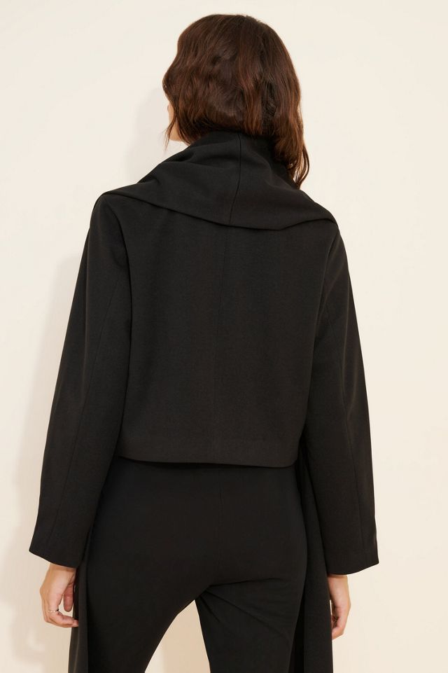CAARA Jules Scarf Cropped Trench Coat #1