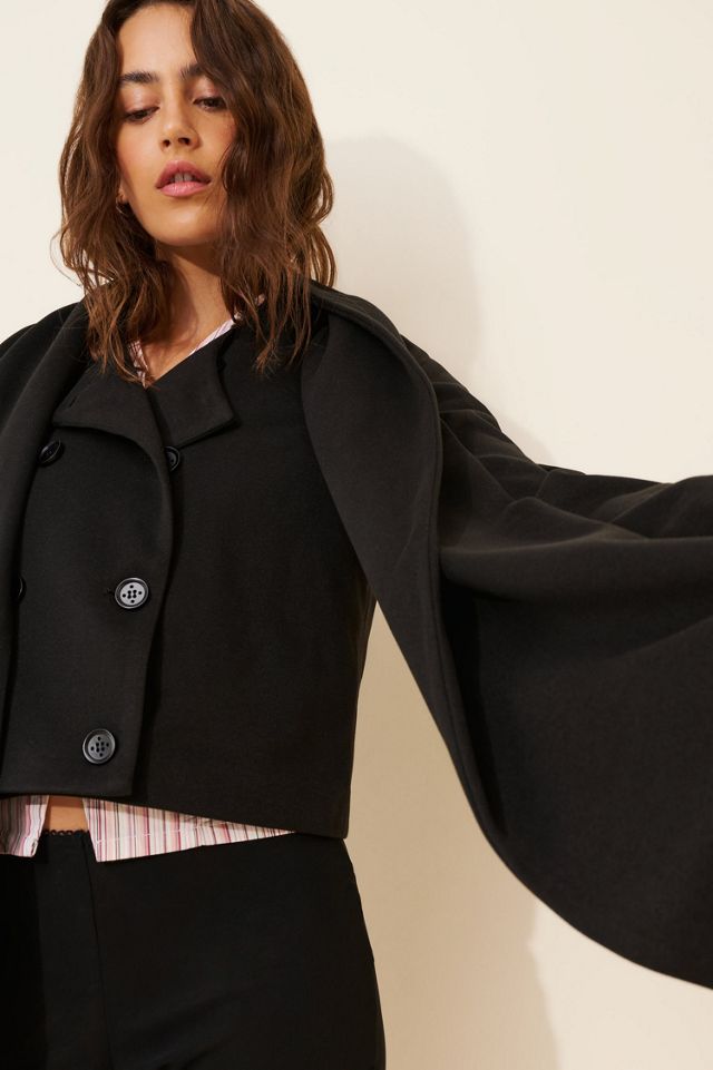 CAARA Jules Scarf Cropped Trench Coat #2