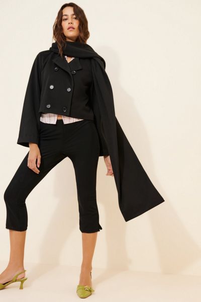 CAARA Jules Scarf Cropped Trench Coat