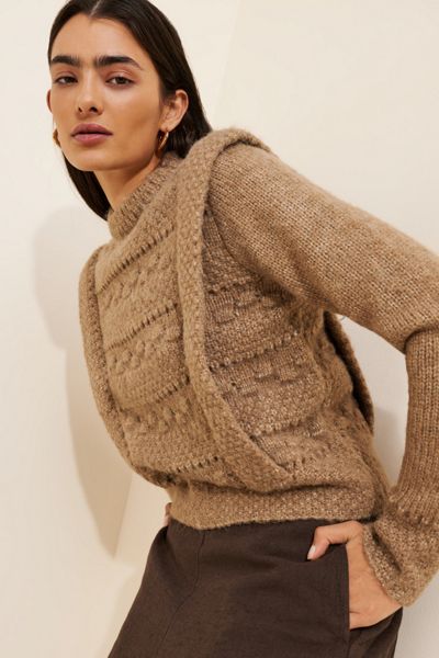 Endless Rose Chunky Knit Detailed Sweater