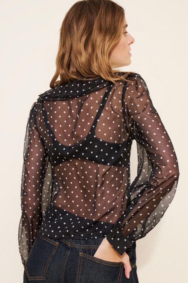 Motel Zinnia Sheer Blouse #1