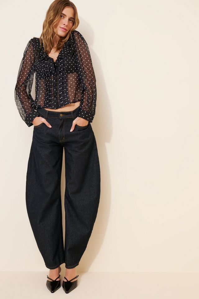 Motel Zinnia Sheer Blouse #3