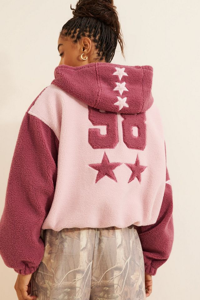 Daisy Street Slush Borg Hoodie #1