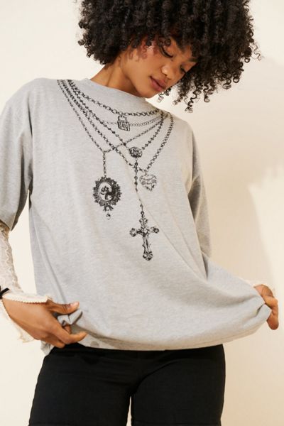 The Ragged Priest Pendant Oversized Short Sleeve Tee Shirt