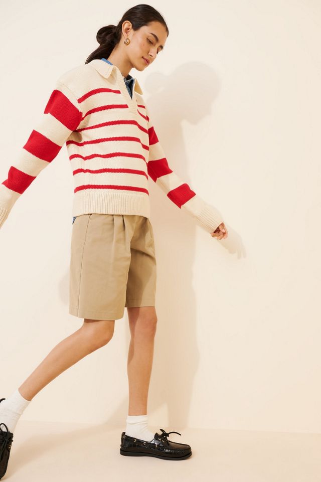 English Factory Striped Collared Sweater #3