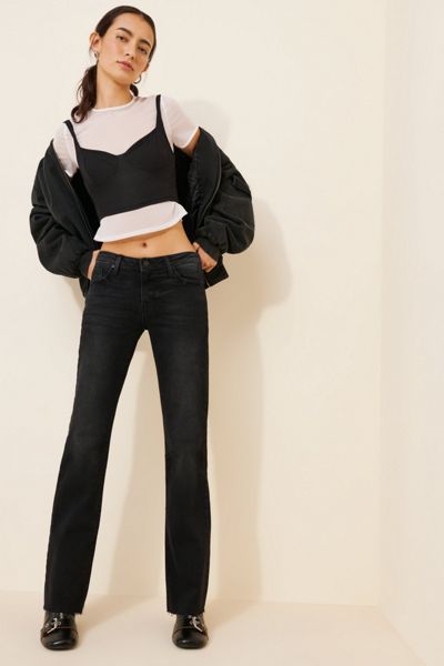JUST BLACK DENIM Low-Rise Bootcut Jeans