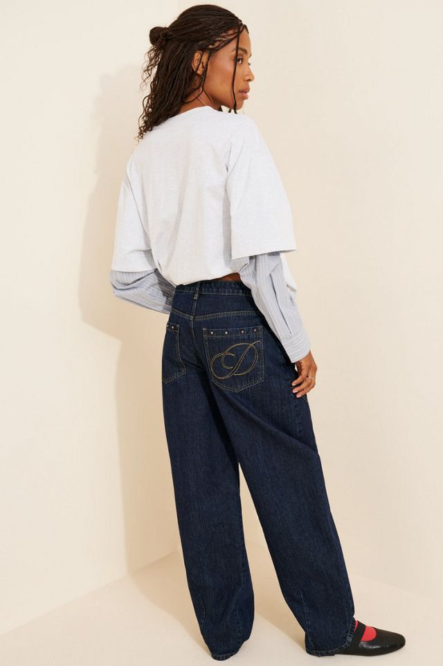 Daisy Street Rue Barrel Leg Jeans #1