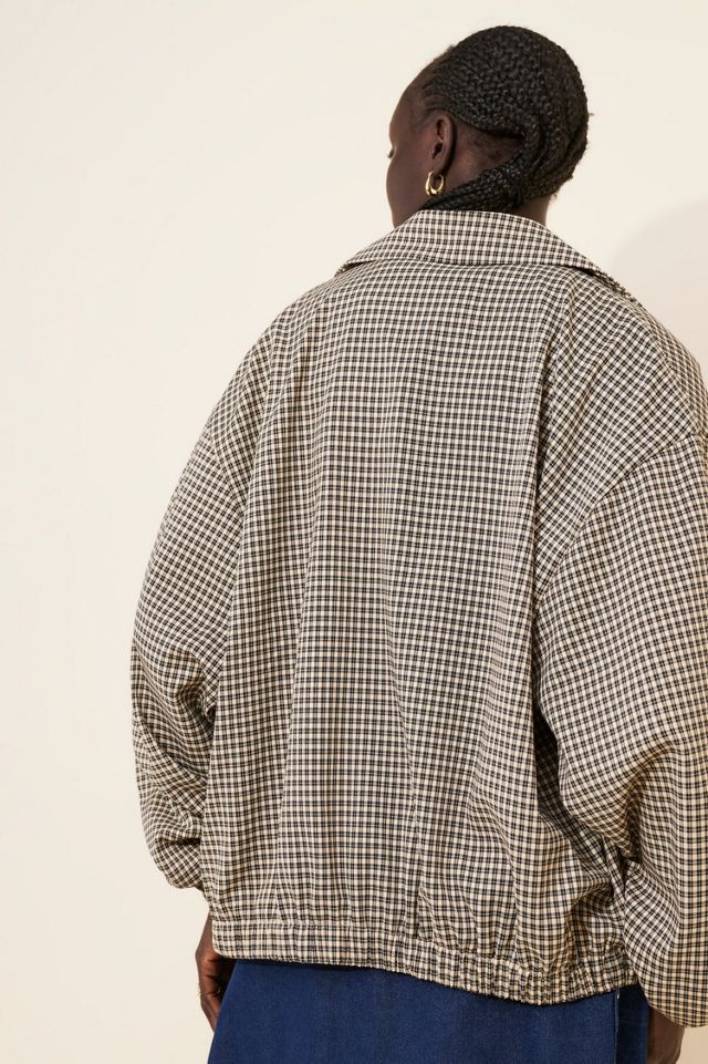 Daisy Street Collared Gingham Jacket #1