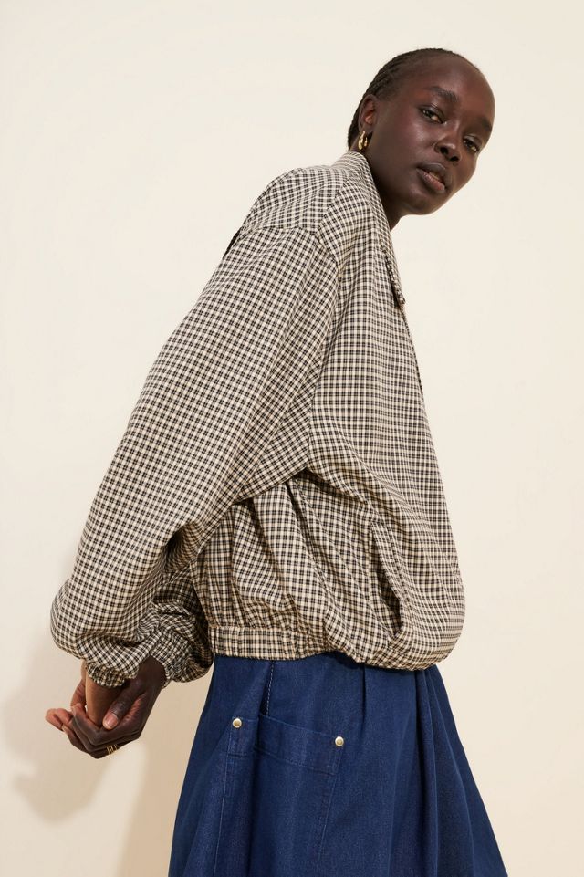 Daisy Street Collared Gingham Jacket #2