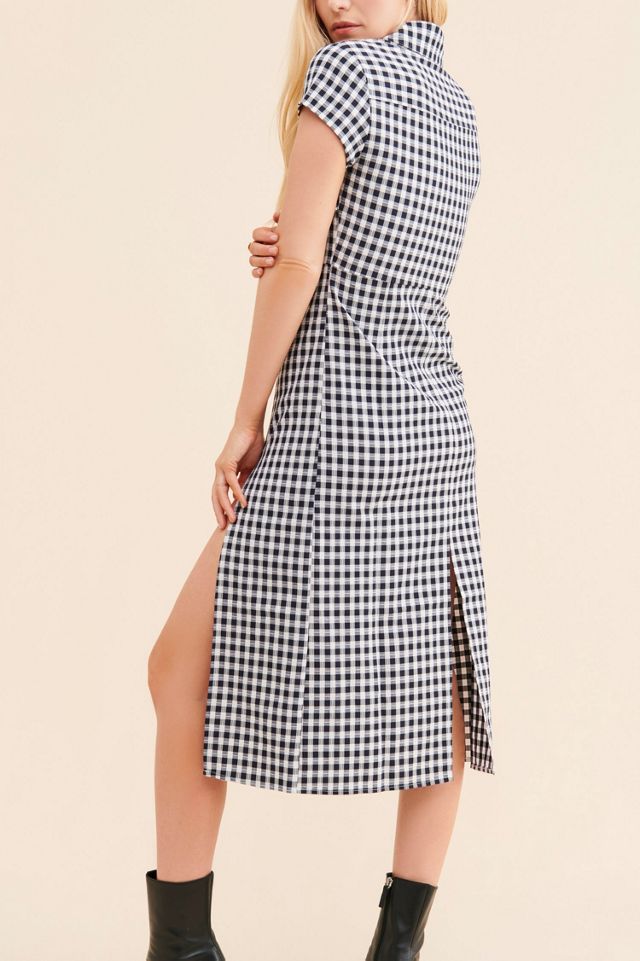 Ghospell Light Squares Midi Dress #1