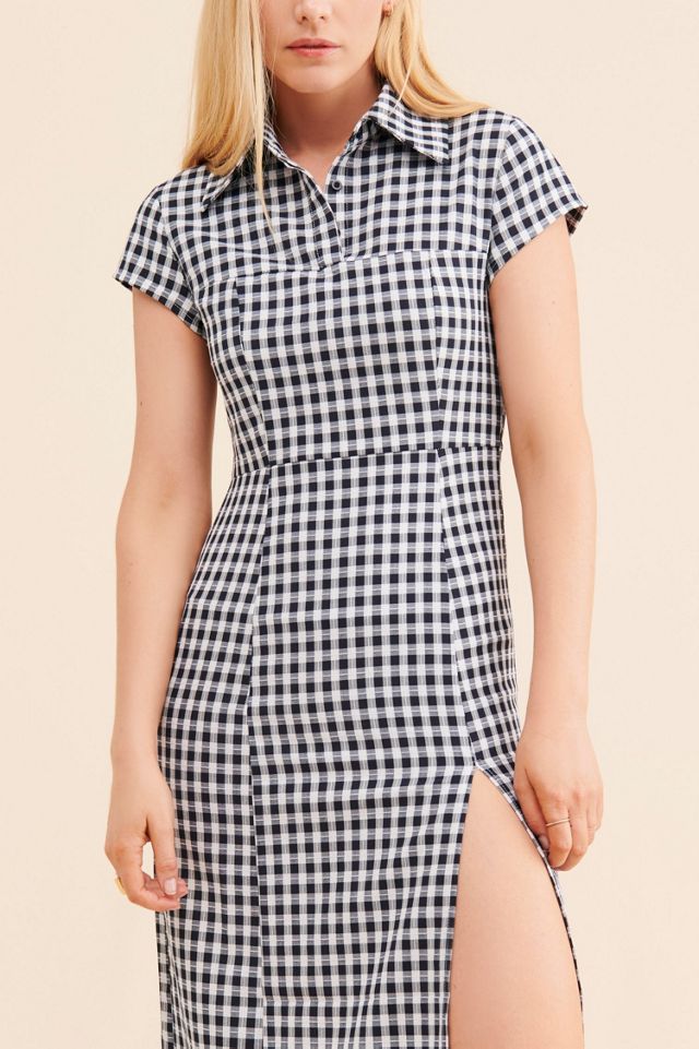 Ghospell Light Squares Midi Dress #2