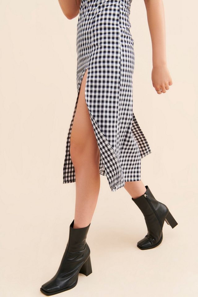Ghospell Light Squares Midi Dress #3