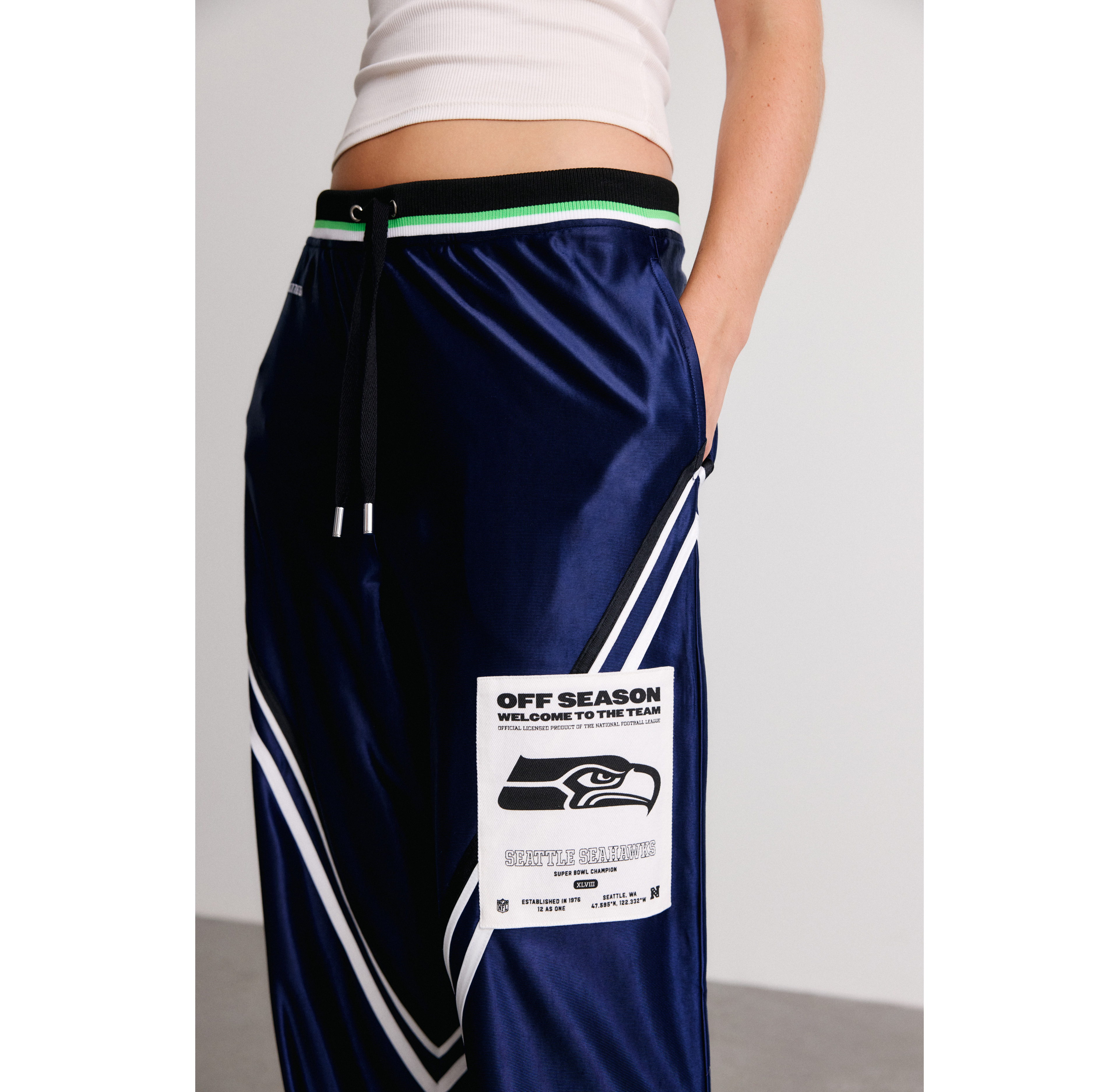 Off Season NFL Shiny Chevron Track Pants