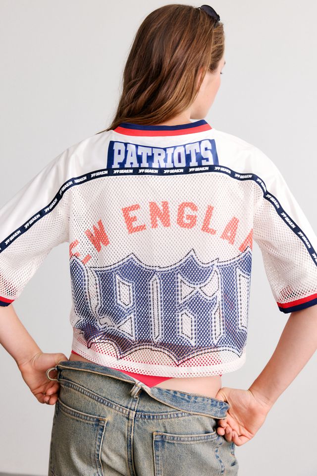 Off Season NFL Cropped V-Neck Mesh Jersey #3