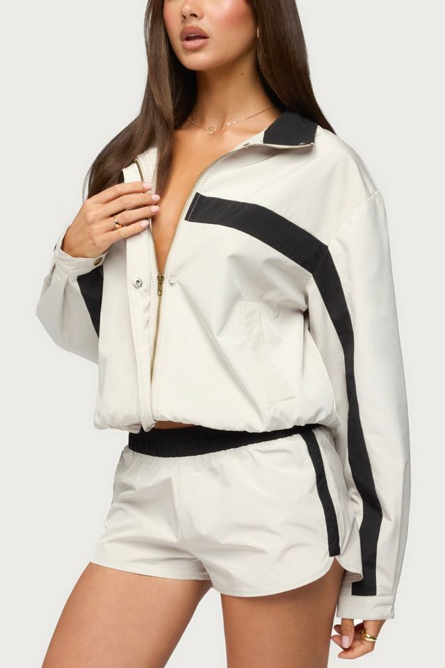 Edikted Emrie Stripey Nylon Jacket #2