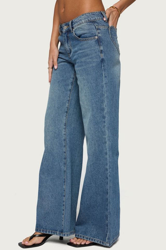 Edikted Casta Heart Low Rise Baggy Jeans #1