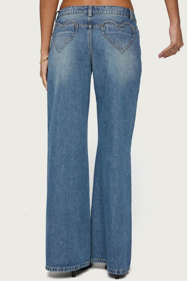 Edikted Casta Heart Low Rise Baggy Jeans #4
