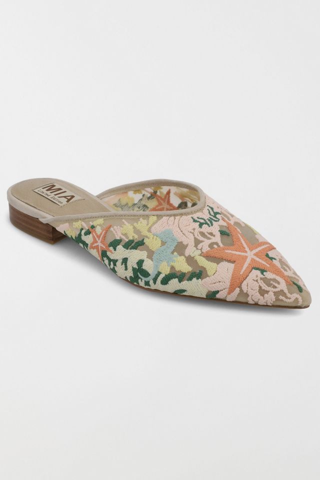 MIA Aita Embroidered Flat Mule #1