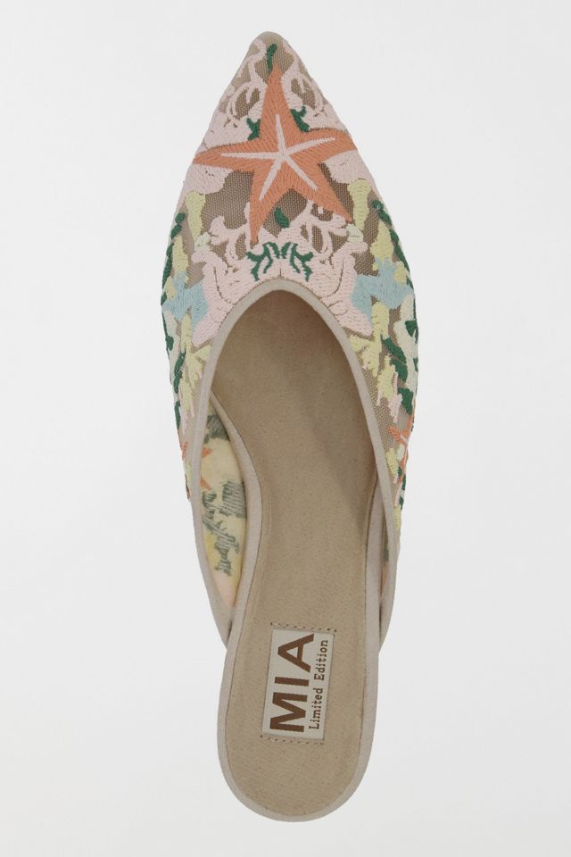 MIA Aita Embroidered Flat Mule #3