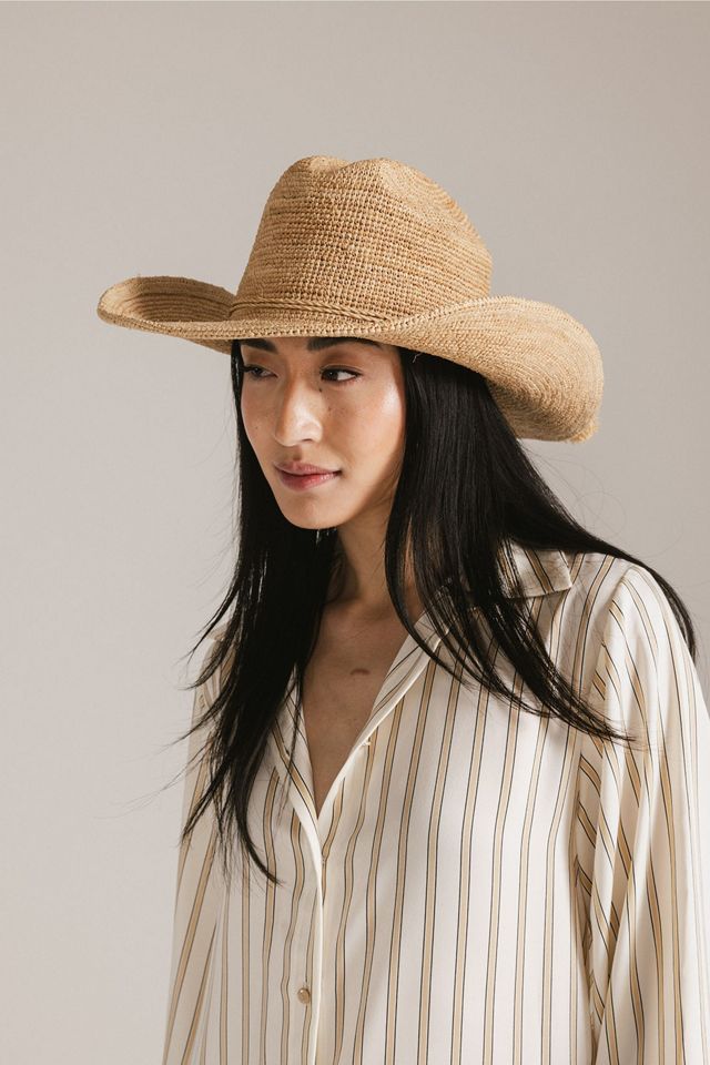 Gigi Pip Ames Packable Straw Cowboy Hat #1