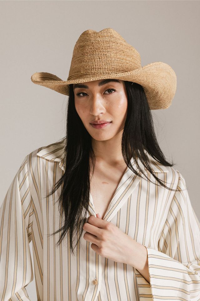 Gigi Pip Ames Packable Straw Cowboy Hat #2