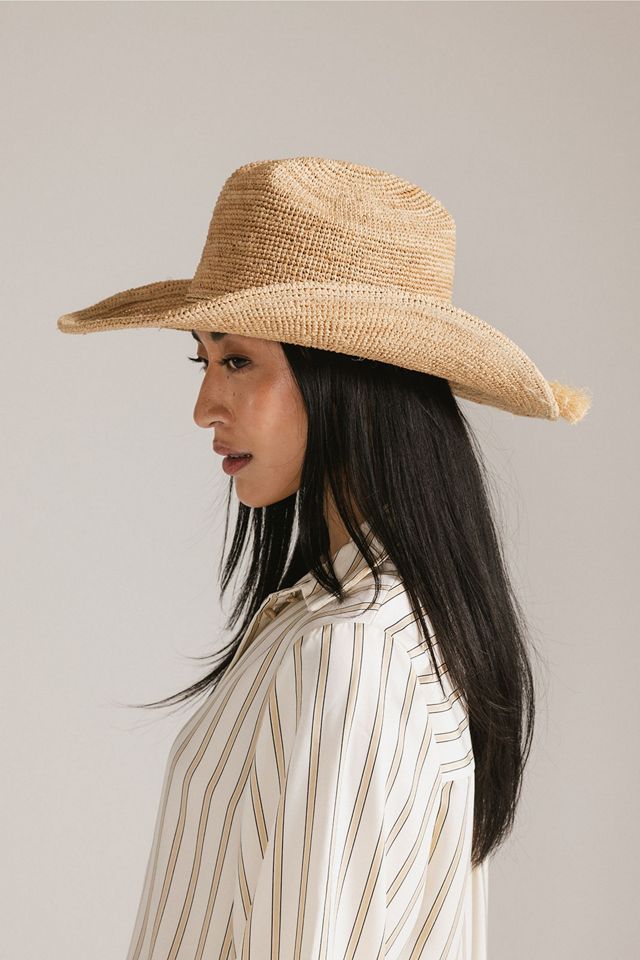 Gigi Pip Ames Packable Straw Cowboy Hat #4