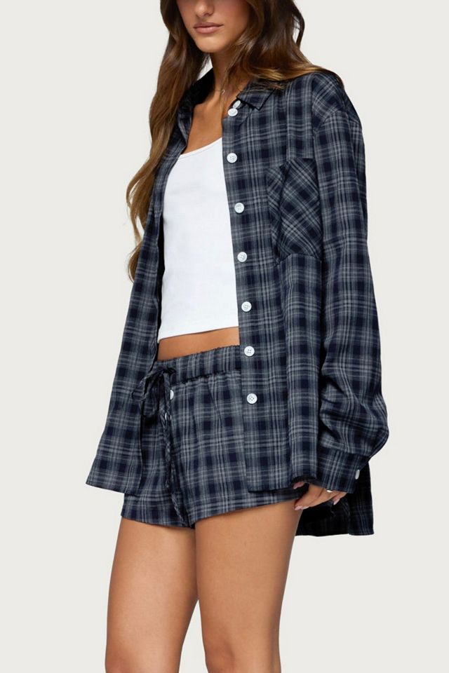 Edikted Alessa Plaid Shorts #2
