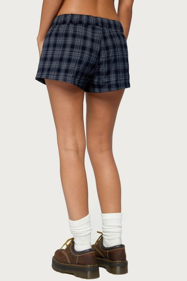 Edikted Alessa Plaid Shorts #4