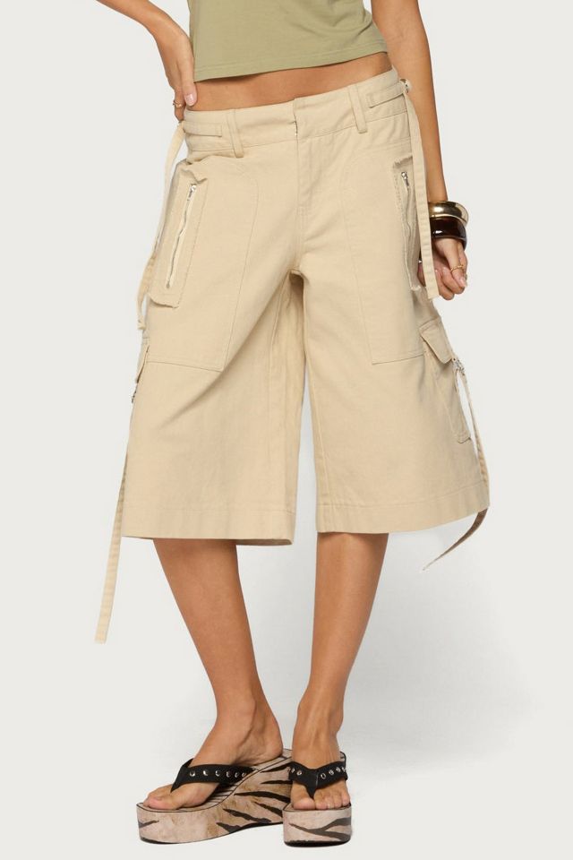Edikted Avelisse Cotton Cargo Bermuda Shorts #3