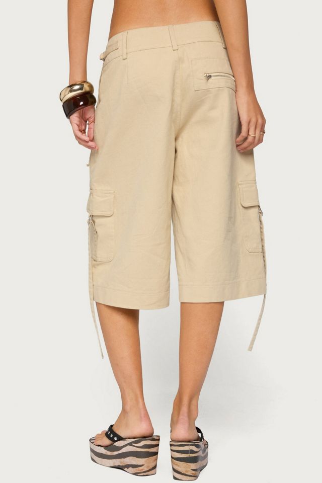 Edikted Avelisse Cotton Cargo Bermuda Shorts #4
