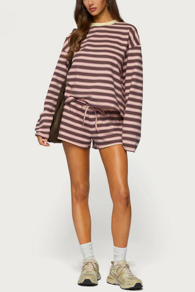 Edikted Blanchy Striped Shorts #4