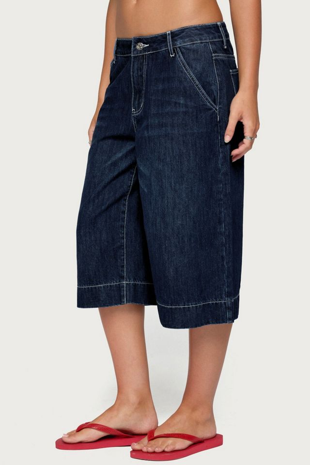 Edikted Letty Low Rise Denim Bermuda Shorts #2