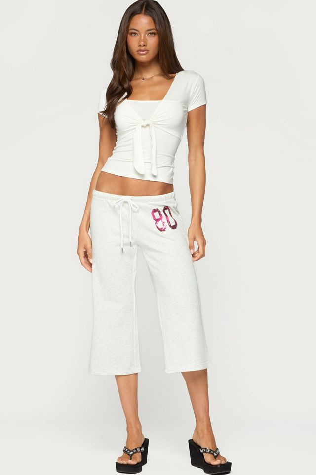 Edikted 80 Sequin Capri Sweatpants #1