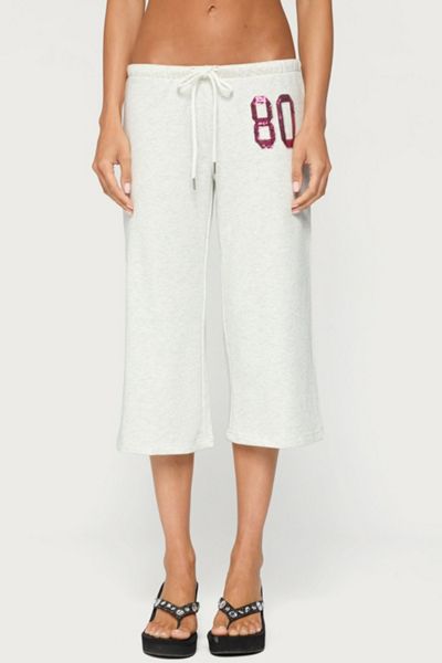 Edikted 80 Sequin Capri Sweatpants