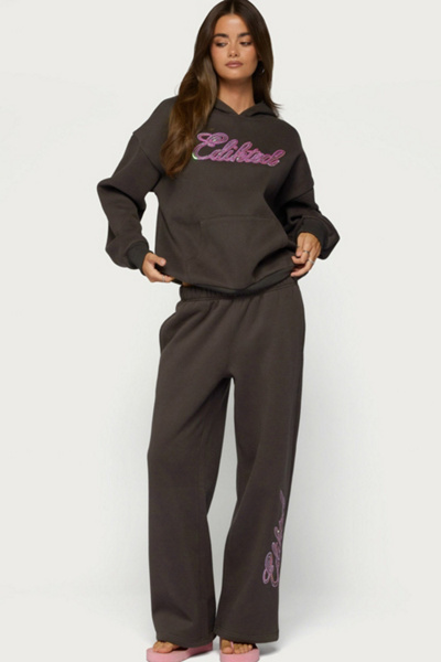 Edikted Always Sequin Sweatpants