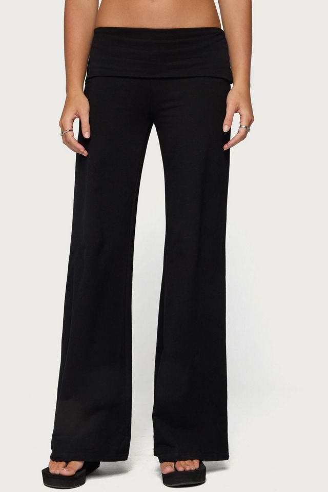 Edikted Angel Energy Sequin Foldover Pants #1