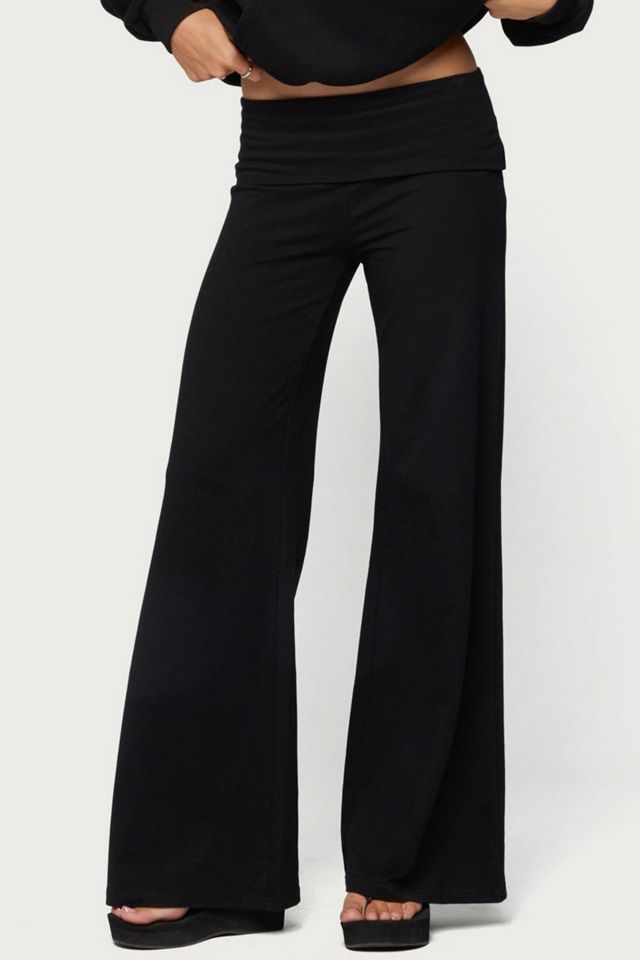 Edikted Angel Energy Sequin Foldover Pants #4