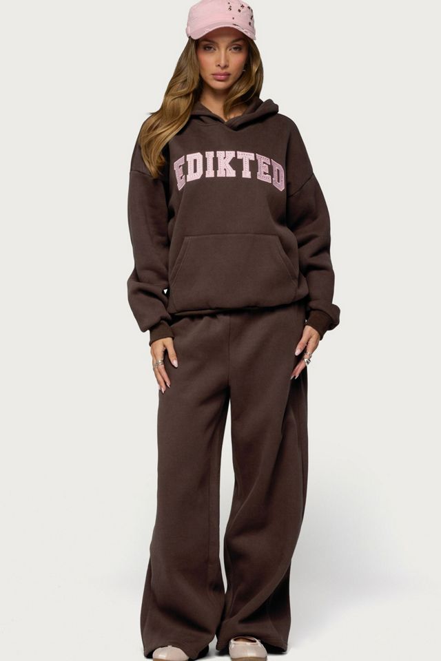 Edikted Edikted Glow Rhinestone Sweatpants #1