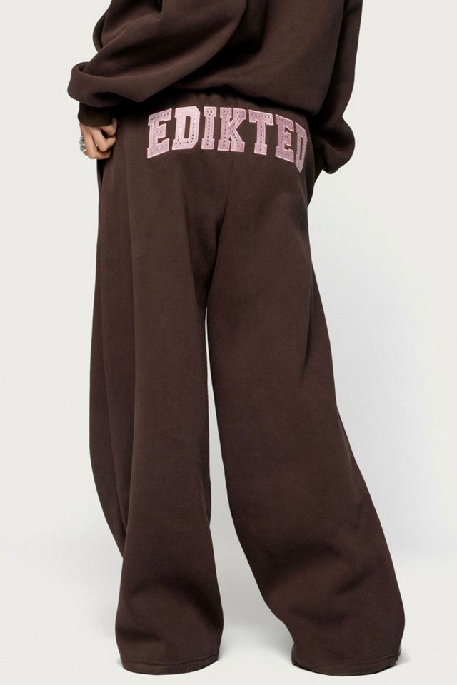 Edikted Edikted Glow Rhinestone Sweatpants #3