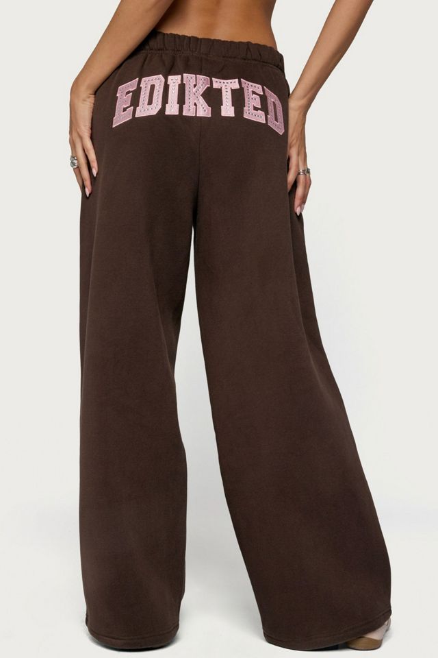 Edikted Edikted Glow Rhinestone Sweatpants #4