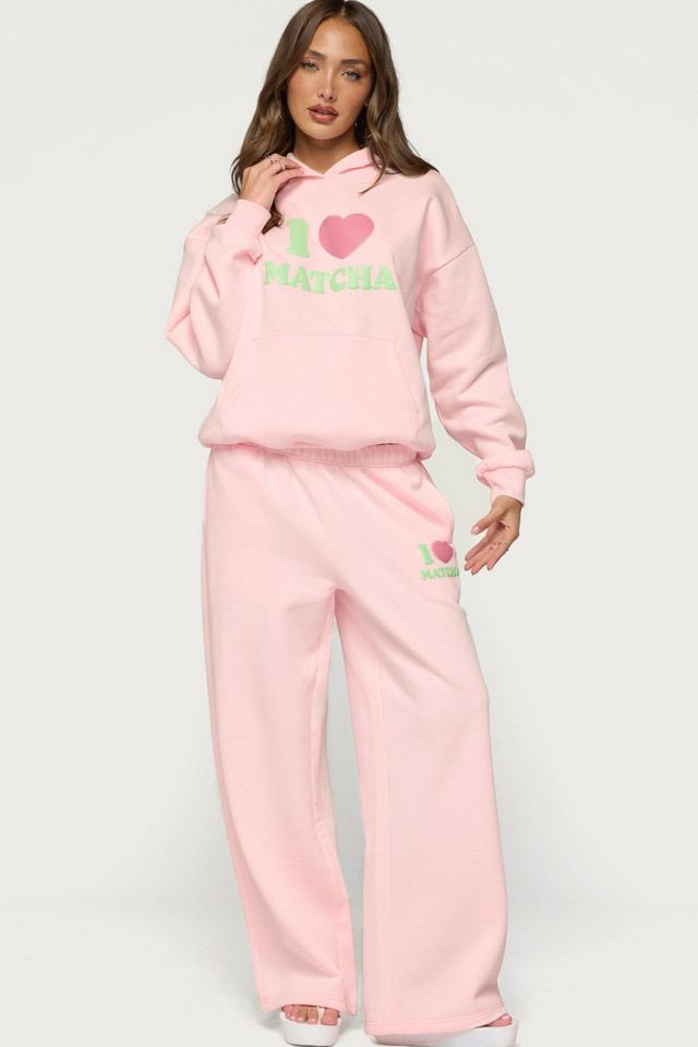 Edikted I Heart Matcha Sweatpants #1