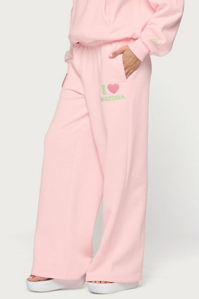 Edikted I Heart Matcha Sweatpants #3