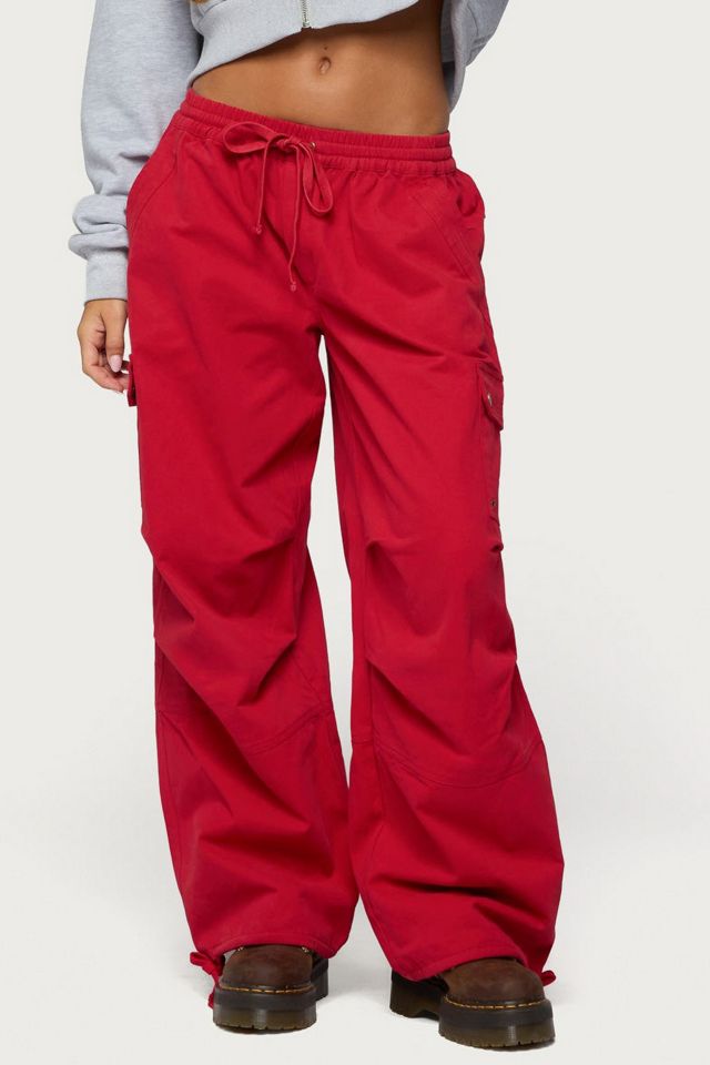 Edikted Paskal Twill Baggy Parachute Pants #3