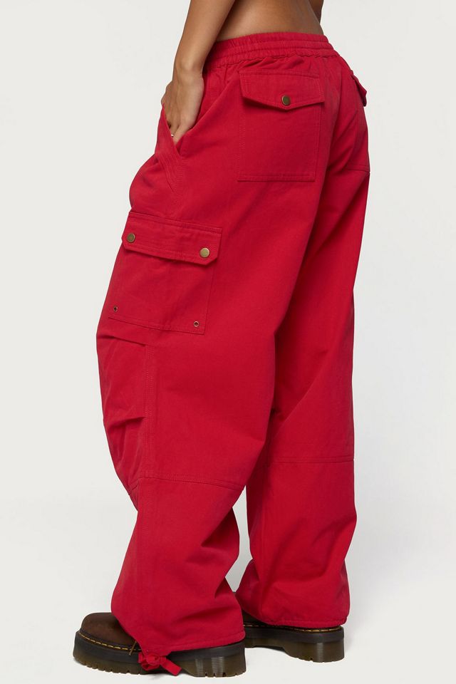 Edikted Paskal Twill Baggy Parachute Pants #4